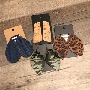Cork & Leather Earring Bundle